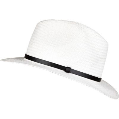 White panama hat
